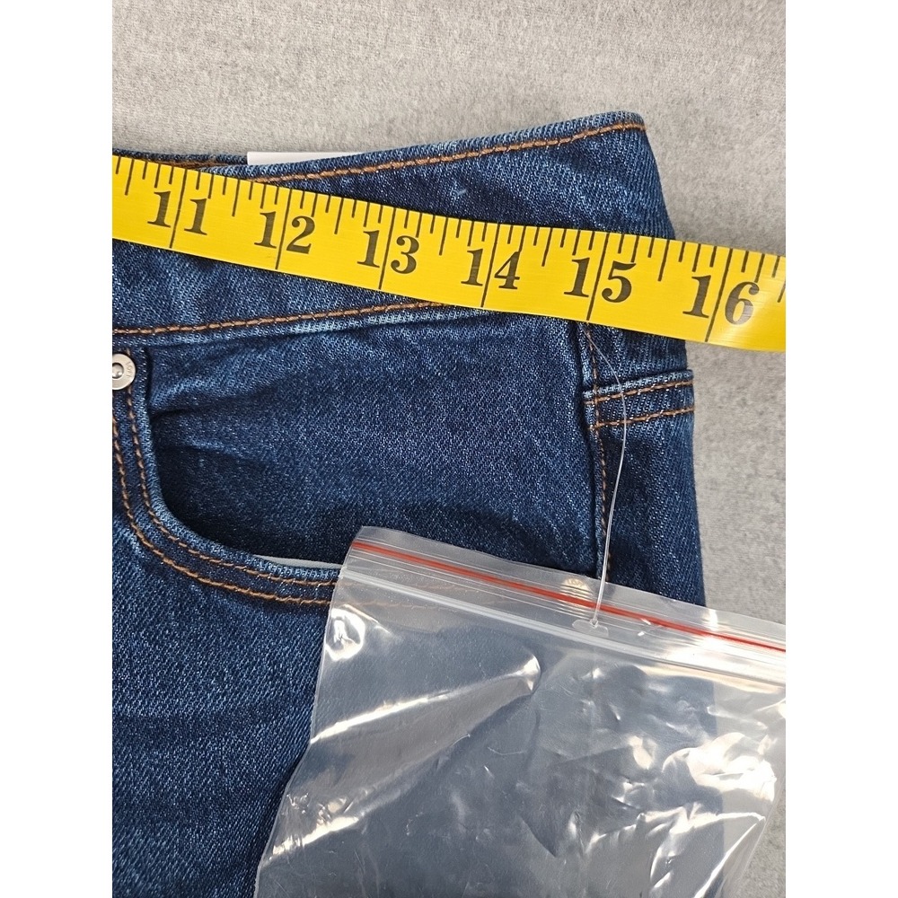 Loft The Wide Leg Jeans Womens 10 High Rise Stretch Flare 30x30 with Belt NEW - Picture 10 of 13